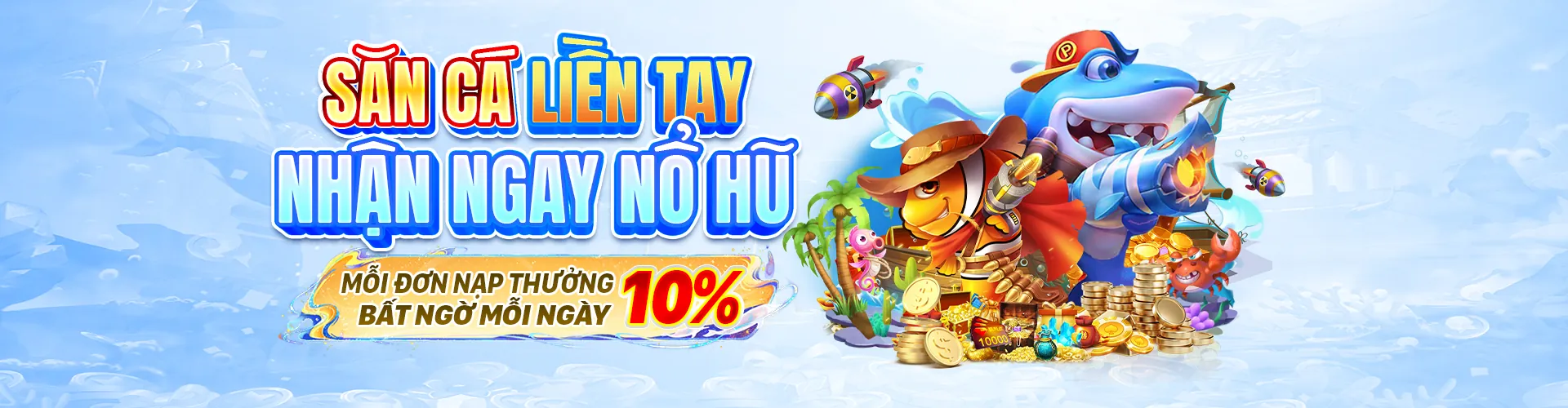 Cảnh trò chơi bắn cá perawin7 sống động